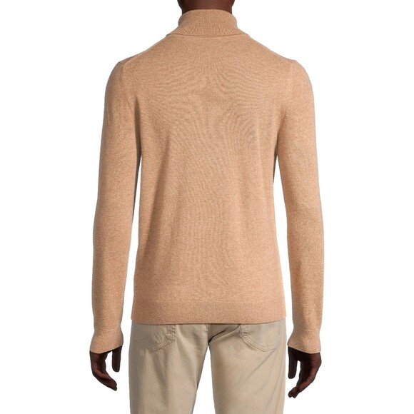 Reiss Men’s Regal 100% Cashmere Roll Neck Sweater in Camel Biege Size M - Picture 3 of 10